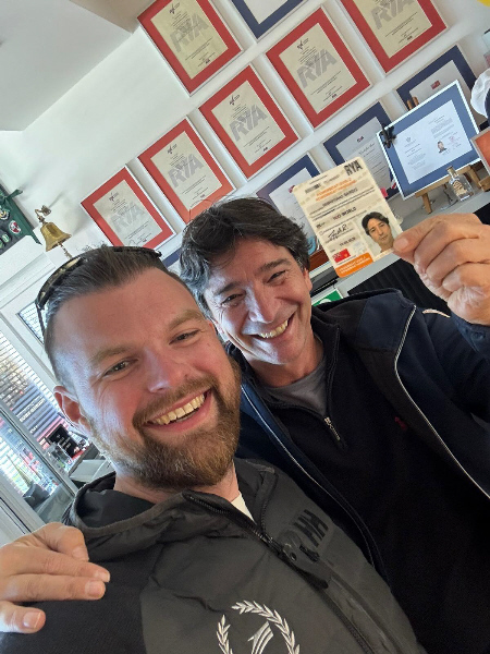 Sebastiano – bestanden am 15.05.2026 mit Kursleiter Dawid